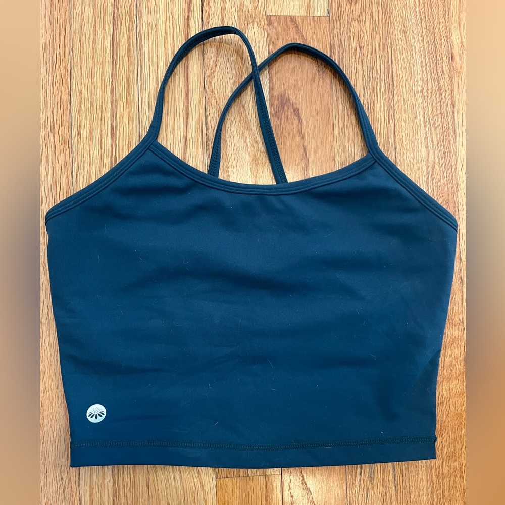 Senita Athletics Teal Crop Top